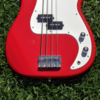 Squier P-Bass PJ Precision Jazz Neck! 1999 Torino Red Factory 1of1 One-Off image 16