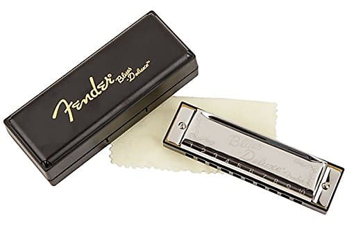 Fender Blues Deluxe 10-Hole Harmonica in the Key of C with Case image 1