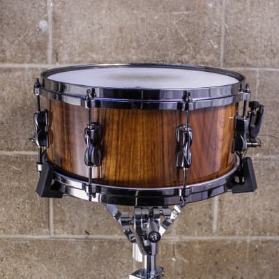 Custom Handcrafted 6.5" x 14" Walnut Stave Snare Drum image 4