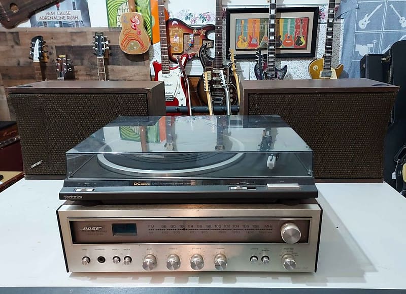 Vintage 1977 Bose Direct Reflecting Stereo System W/ Technics
