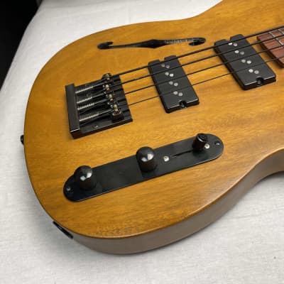 TONA T Bass Carved Semi-Hollowbody Singlecut 4-string Bass 2021 image 6