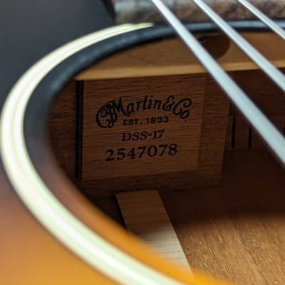 Martin DSS-17 Whiskey Sunset Slope Shoulder Dreadnought Acoustic Guitar image 4