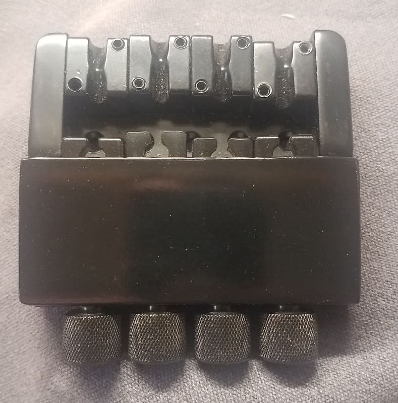 Headless Bass Bridge Headpiece Hardware Set Black 4 String Reverb