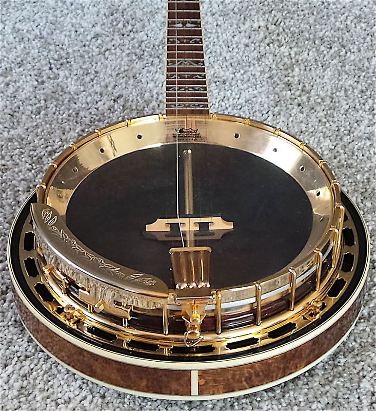 Samick Gold Bluegrass SB-4 5 String Banjo USED