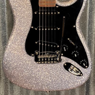 G&L USA Legacy Silver Metal Flake Guitar & Case #5140 for sale