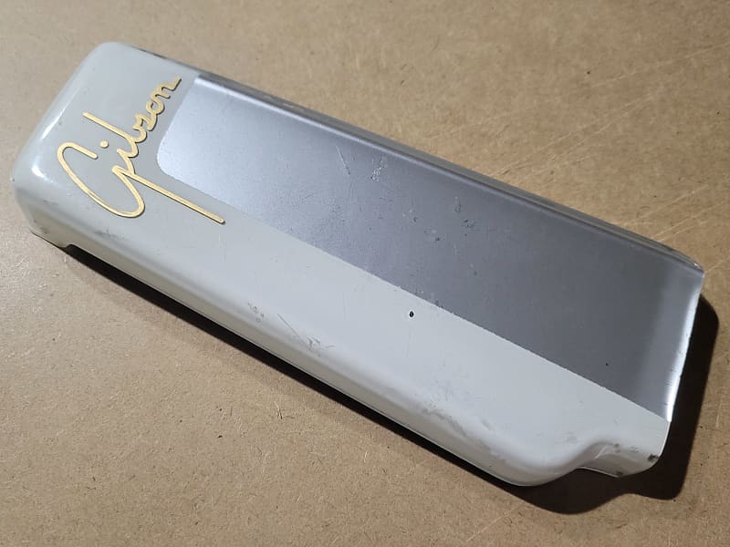 1948 Gibson Ultratone Lapsteel Headstock Cover White/Silver Reverb