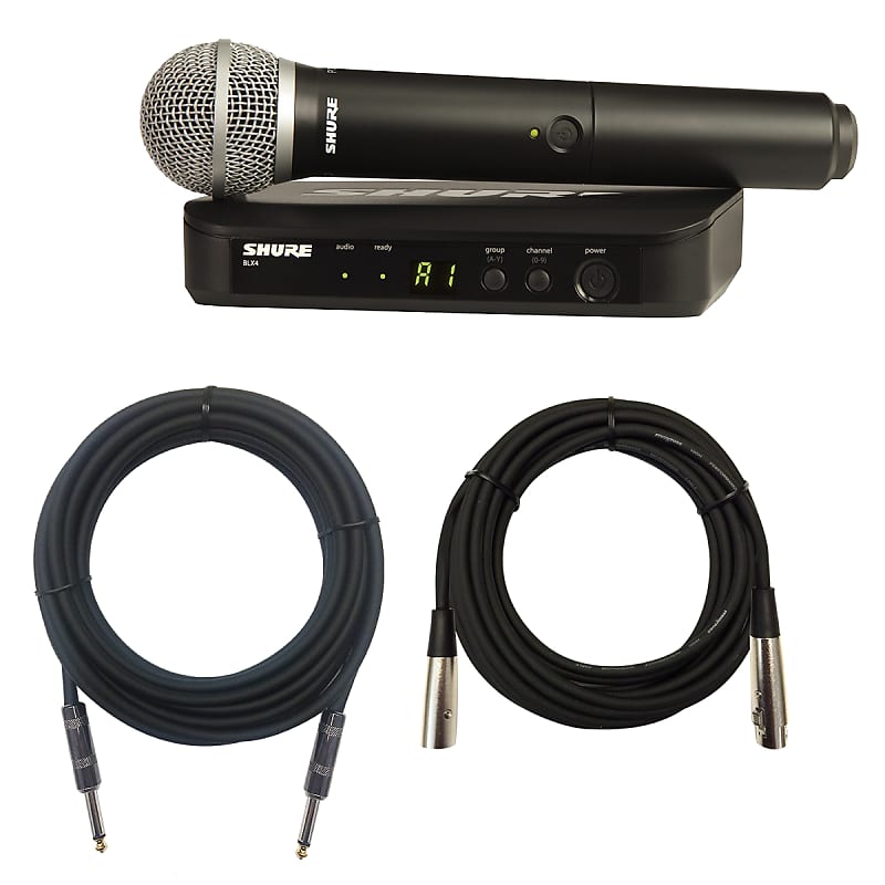 Shure BLX24/PG58-H10 Handheld Wireless Vocal System - CABLE KIT image 1