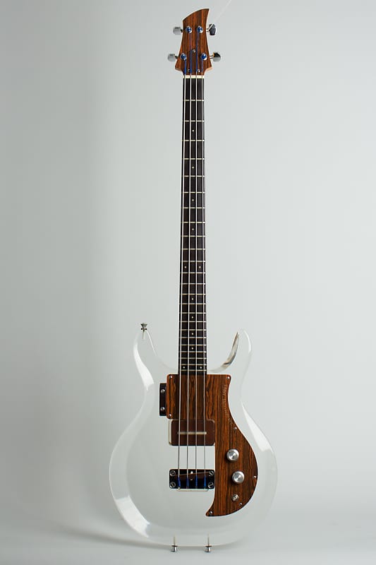 Ampeg  Dan Armstrong Solid Body Electric Bass Guitar (1969), ser. #D215A, black tolex hard shell case. image 1