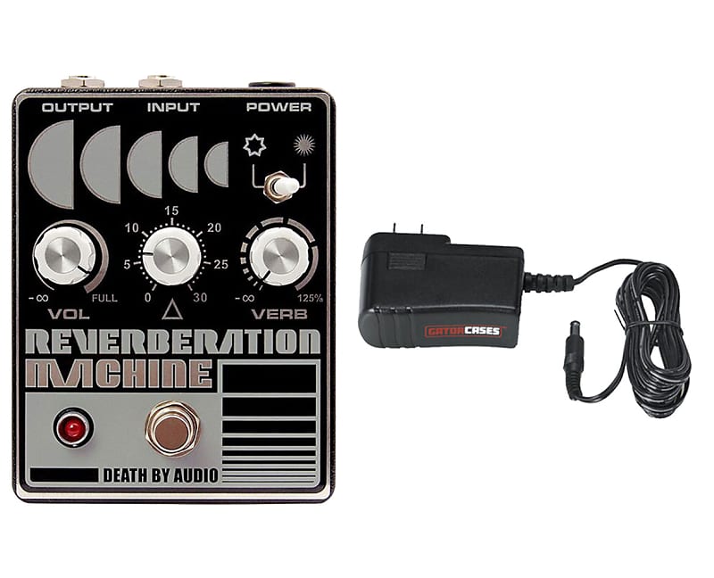 Death By Audio Reverberation Machine Reverb + Gator 9V Power Supply Pack image 1