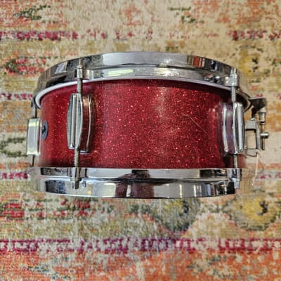 Zim Gar 12x5" Red Sparkle Snare Drum - Japan 1960s image 4