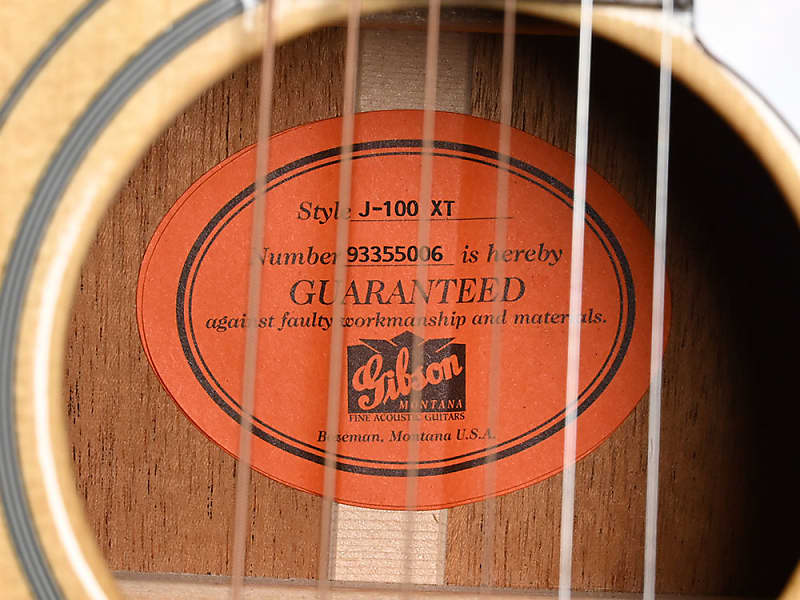 Gibson J-100 XT 1995 - Natural