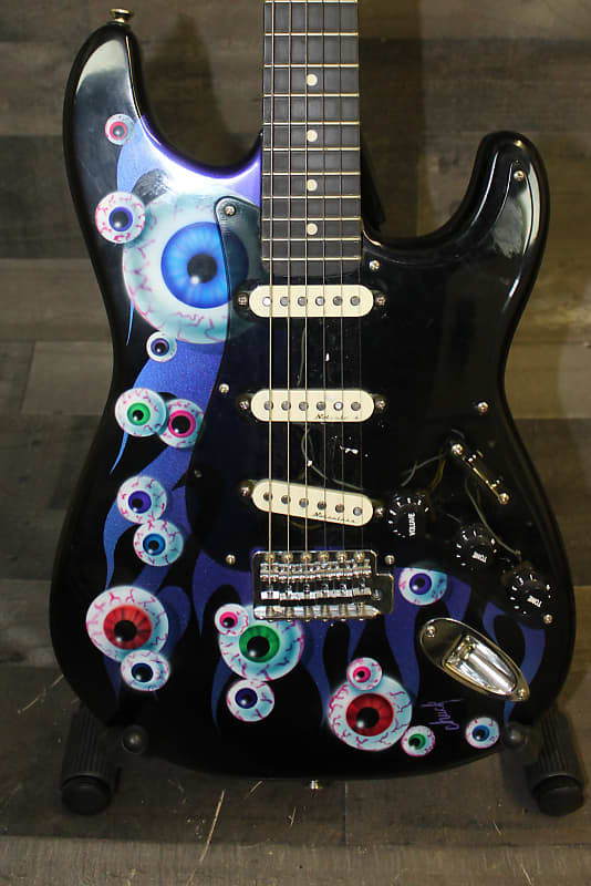 Warmoth Stratocaster 2001 Custom Graphic Paint image 1