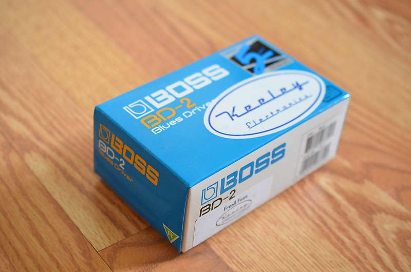 Boss BD-2 Blues Driver w/ Keeley Freak Fuzz Mod Blue | Reverb