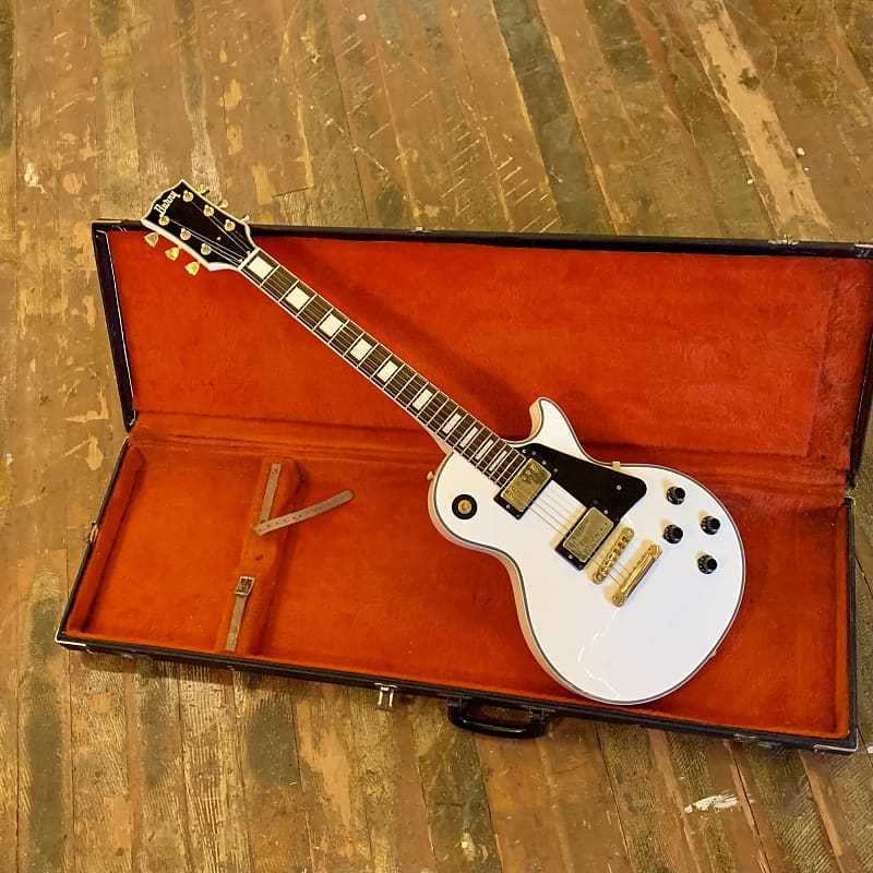 Burny RLC-55 Arctic white Les paul custom singlecut original