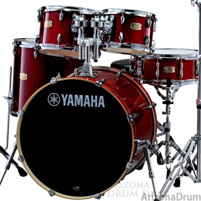 Yamaha SBP2F50CR Stage Custom Birch  5pc Shell Pack Cranberry Red