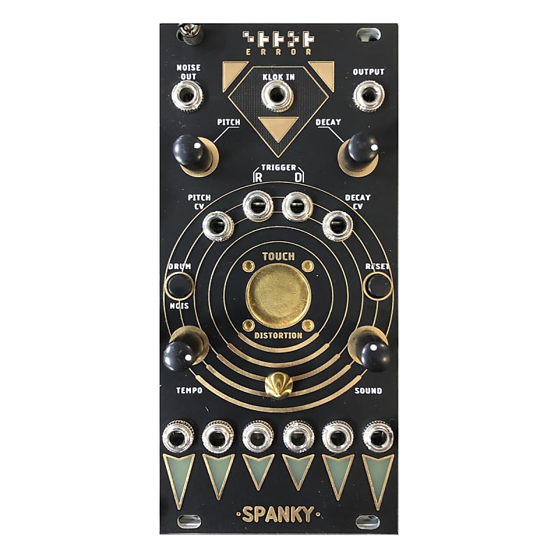 Error Instruments Spanky V2 Drum Eurorack Module (Black/Gold) | Reverb