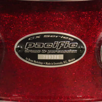 Pacific CX Series 5x14 Snare Drum Red Sparkle image 2