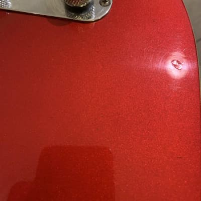 Fernandes The Revival T-style Vintage Telecaster Guitar 1980s - Red Sparkle with Cream Binding image 13