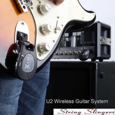 Xvive U2 Rechargeable Digital 2.4Ghz Wireless Guitar System, Black, no licence image 2
