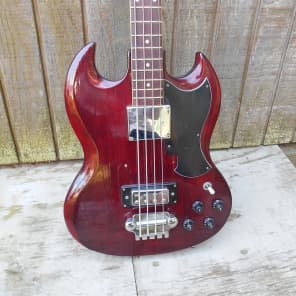 Vintage Morris SG / EB Bass Guitar. Made in Japan. Relic