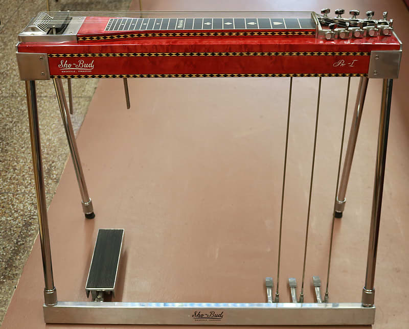 Sho-Bud Pro I Pedal Steel Guitar Red, Nashville Tennessee | Reverb