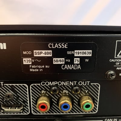 CLASSE SSP-800 AV Surround Sound Preamp/Processor image 4