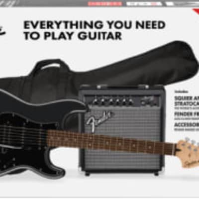 Fender Squier Affinity Series Stratocaster HSS Pack Laurel Fingerboard Charcoal Frost Metallic image 3