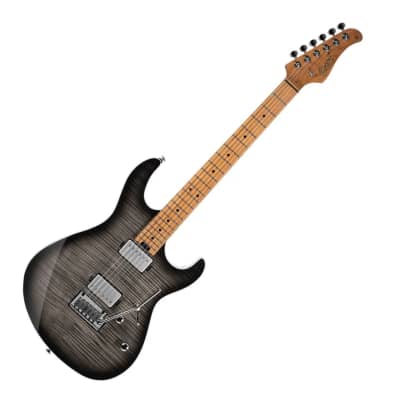 Cort Aero-11 Quilted Maple Top Electric Guitar HSH Trans Dark 