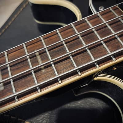 1960s Kent/Hagstrom Semi-Hollow ES-335 Style Short Scale 30" Sunburst Bass Guitar Made in Japan image 10