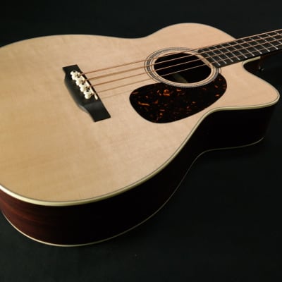 Martin Guitar BC-16E with Gig Bag, Acoustic-Electric Bass Guitar, Sitka Spruce and East Indian Rosewood Construction, Gloss-Top Finish, M-14 Fret, and Low Oval Neck Shape 198 for sale