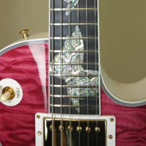 Gibson USA Custom Shop Crimson Division Les Paul Custom Translucent Pink in Case image 13