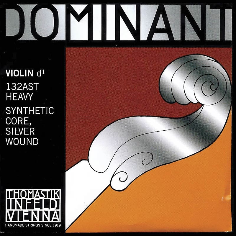 Thomastik Thomastik Dominant 4/4 Violin D String Thick(stark) Silver-Perlon image 1