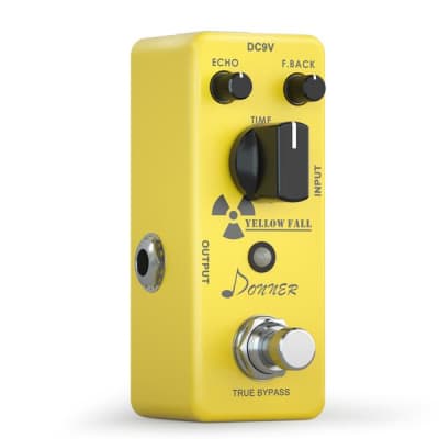 Donner Yellow Fall Delay Guitar Effect Pedal True Bypass image 3