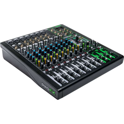 Mackie ProFX12v3 12-Channel Sound Reinforcement Mixer with Built-In FX + Dynamic Cardioid Handheld Microphones and Cables. image 5