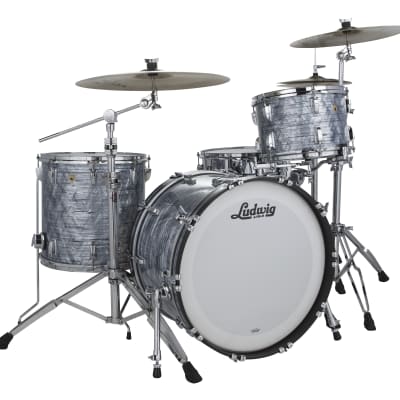 Ludwig Classic Maple Sky Blue Pearl Fab 14x22_9x13_16x16 3pc Drums Set Shell Pack | Made in the USA | Authorized Dealer image 1