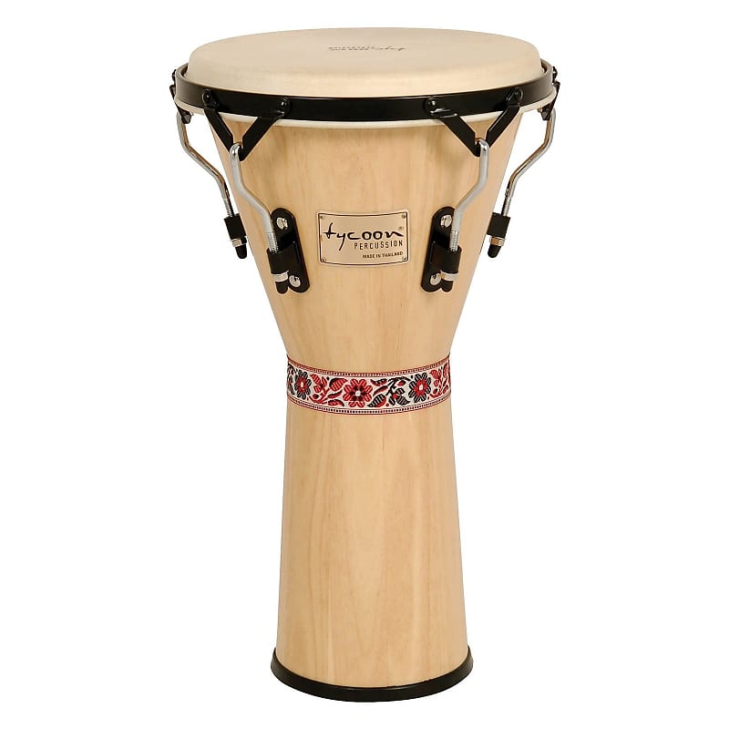 Tycoon Percussion 12 Artist Series Djembe Natural Finish image 1