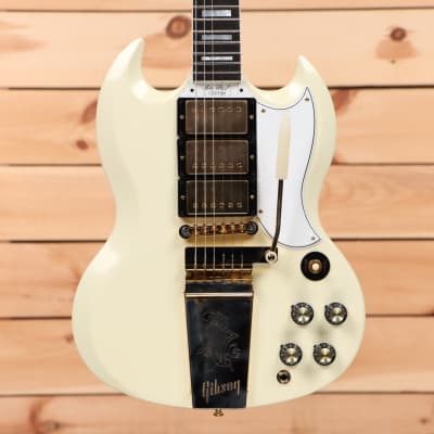 Gibson 1963 SG Custom Reissue 3-Pickup with Maestro VOS - Classic White - 206073 - PLEK'd image 2