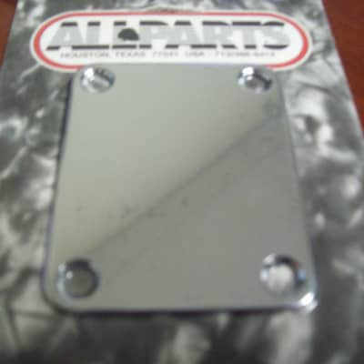 4-Hole Neckplate For Guitar Or Bass - NICKEL image 1