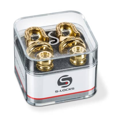 Schaller S Locks Guitar Strap Locks in Gold image 1