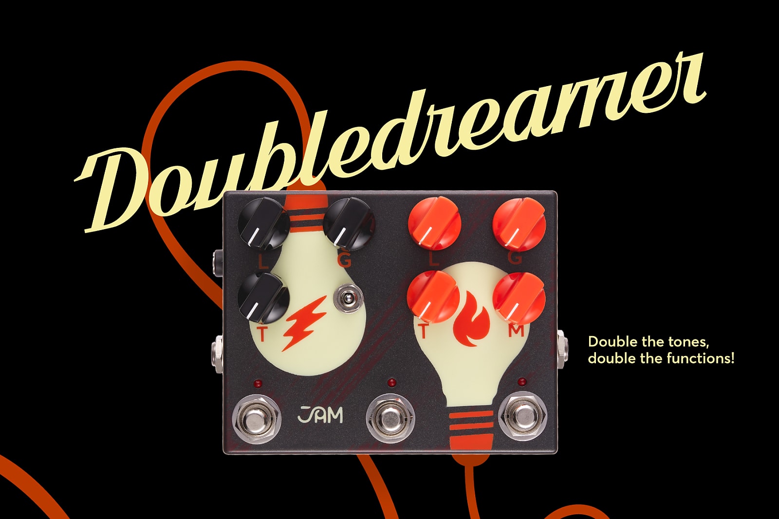 JAM Pedals Double Dreamer Dual Overdrive Effects Pedal