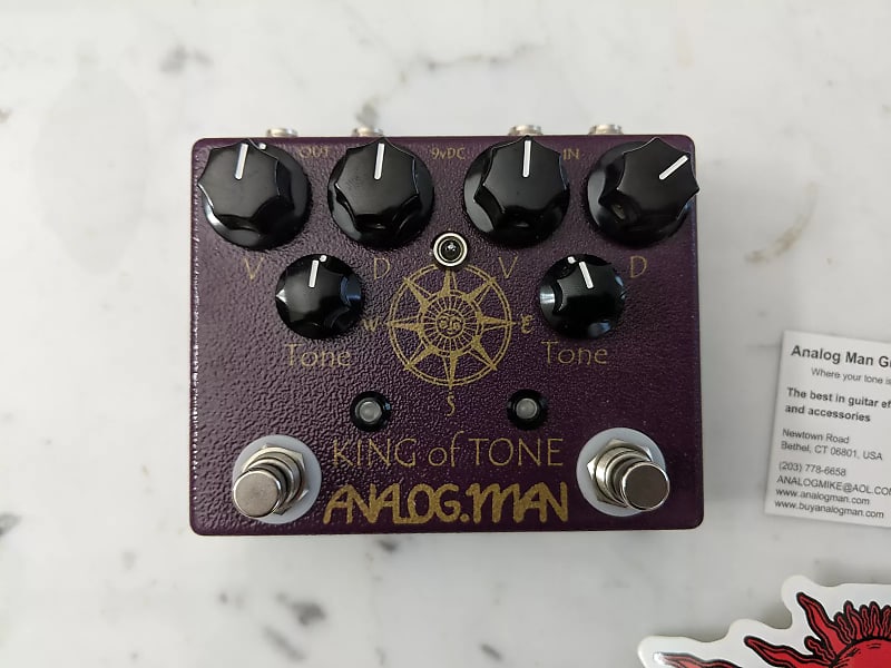 Analogman King of Tone V4 with Four Jack and Toggle Options