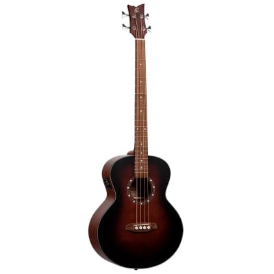Ortega D7E-BFT-4 Acoustic Electric Bass Guitar - Bourbon Fade image 2