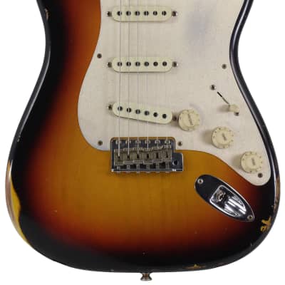 Fender Custom Shop LTD 58 Special Strat Relic, Faded Aged 3 Tone Sunburst - NAMM image 6