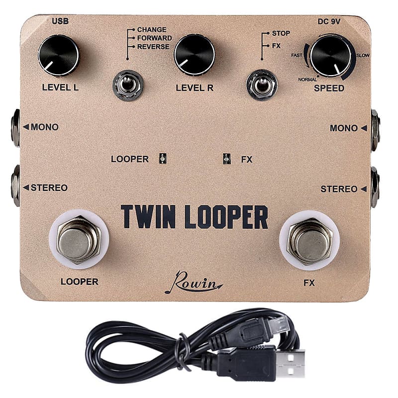 ROWIN LTL-02 Twin Looper and Recording Guitar Effect Pedal image 1