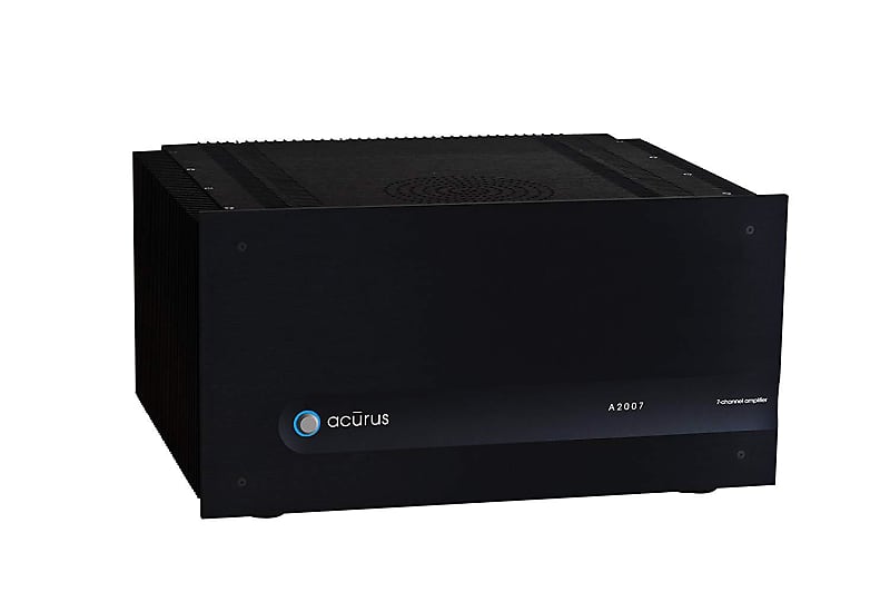 Acurus A2007R 7-Channel 200W Audio Amplifier w installed Rack Ears (Black) image 1