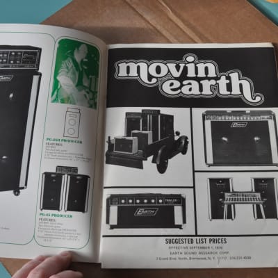 Earth Sound Research  '70's vintage guitar amplifier catalog booklet.  Nice image 3