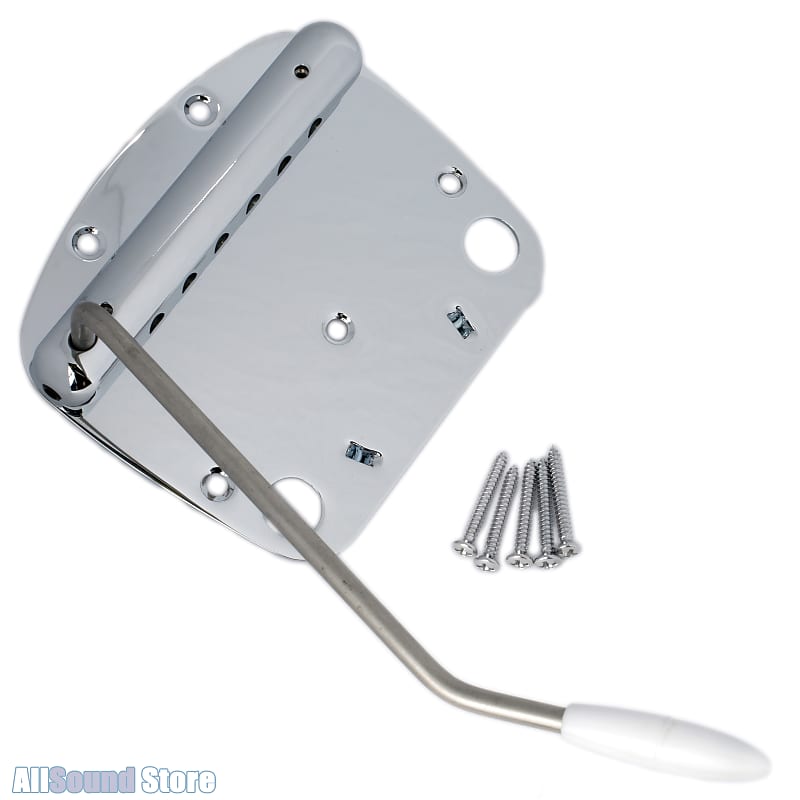 CHROME Mustang TREMOLO Bridge/Tailpiece & Whammy for Fender Reverb