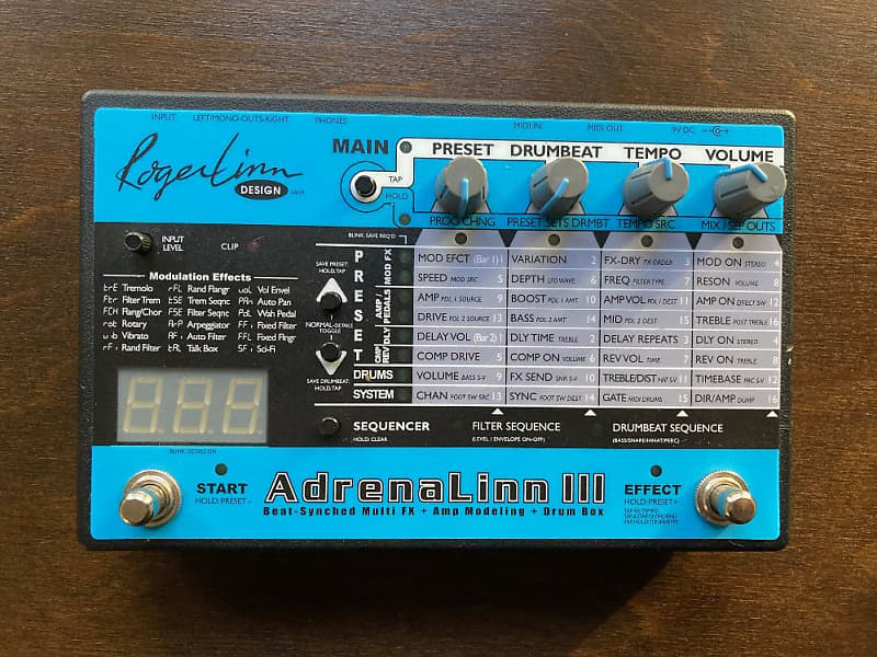 Roger Linn AdrenaLinn3 john mayer リンドラム Roger Linn AdrenaLinn III Blue 2010s | Reverb