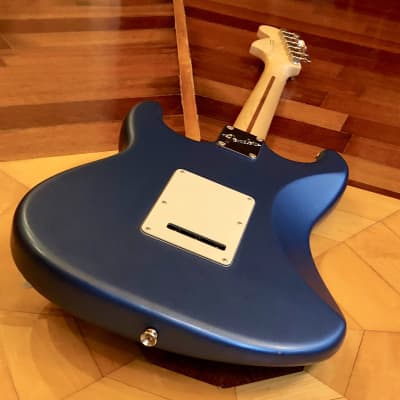 DISPLAY MODEL- Fender American Performer Stratocaster, Satin Lake Placid Blue Maple Neck, w/ Fender padded Gig Bag Case image 16