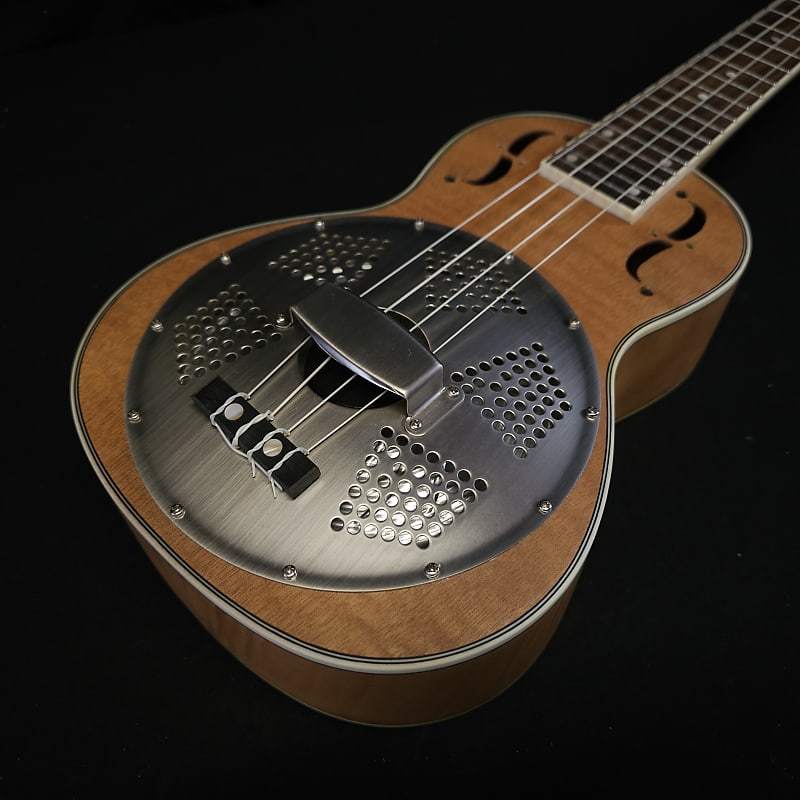 Gold Tone ResoMaple Concert-Scale Curly Maple Resonator Ukulele with Gig Bag image 1